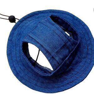 DENIM-JEAN DOG HAT (LIKE NEW!)
